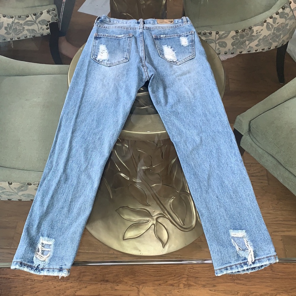 YBC Collection Mom Jeans With Rips - Picture 2 of 2